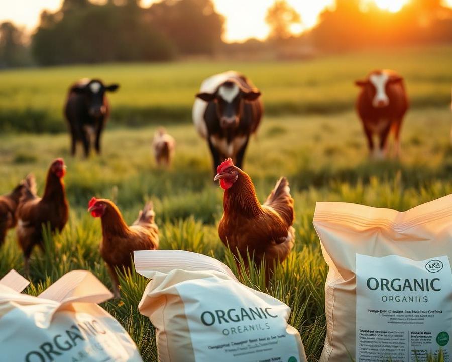 Marketplace bio animaux : aliments, poussins et bétail certifiés bio en 2026